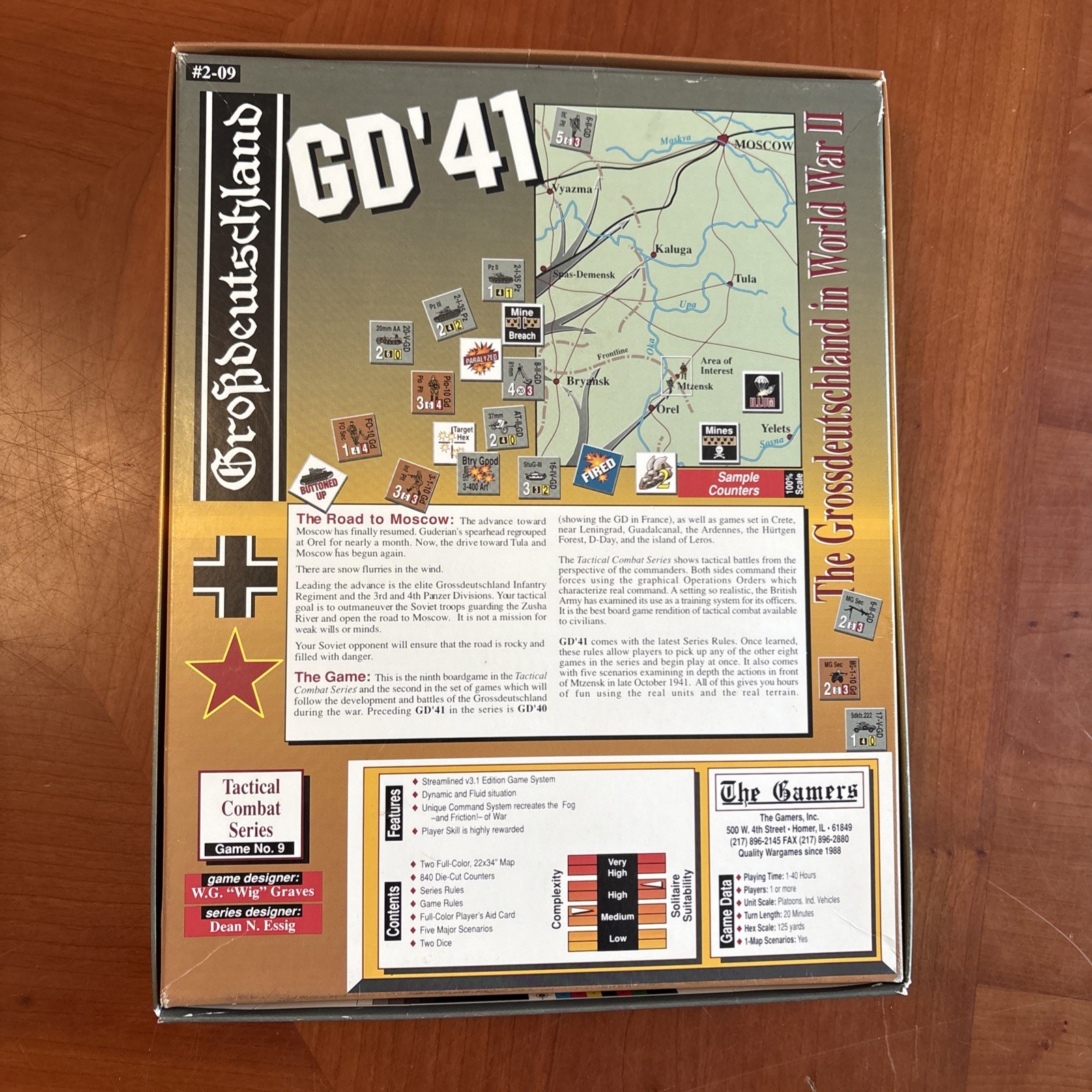 GD ’41 -INCOMPLETE- The Gamers, Multi-Man Publishing – Check Photos INCOMPLETE