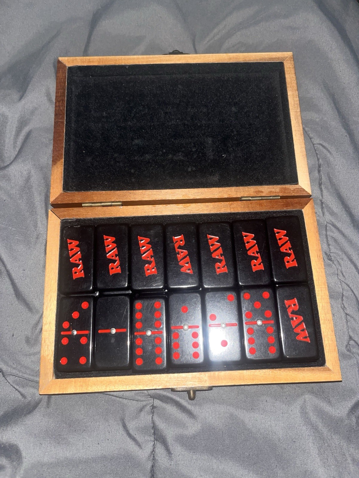 RAW Dominoes Tile Game Complete Set with Wooden Case, 2+ Players, 12+