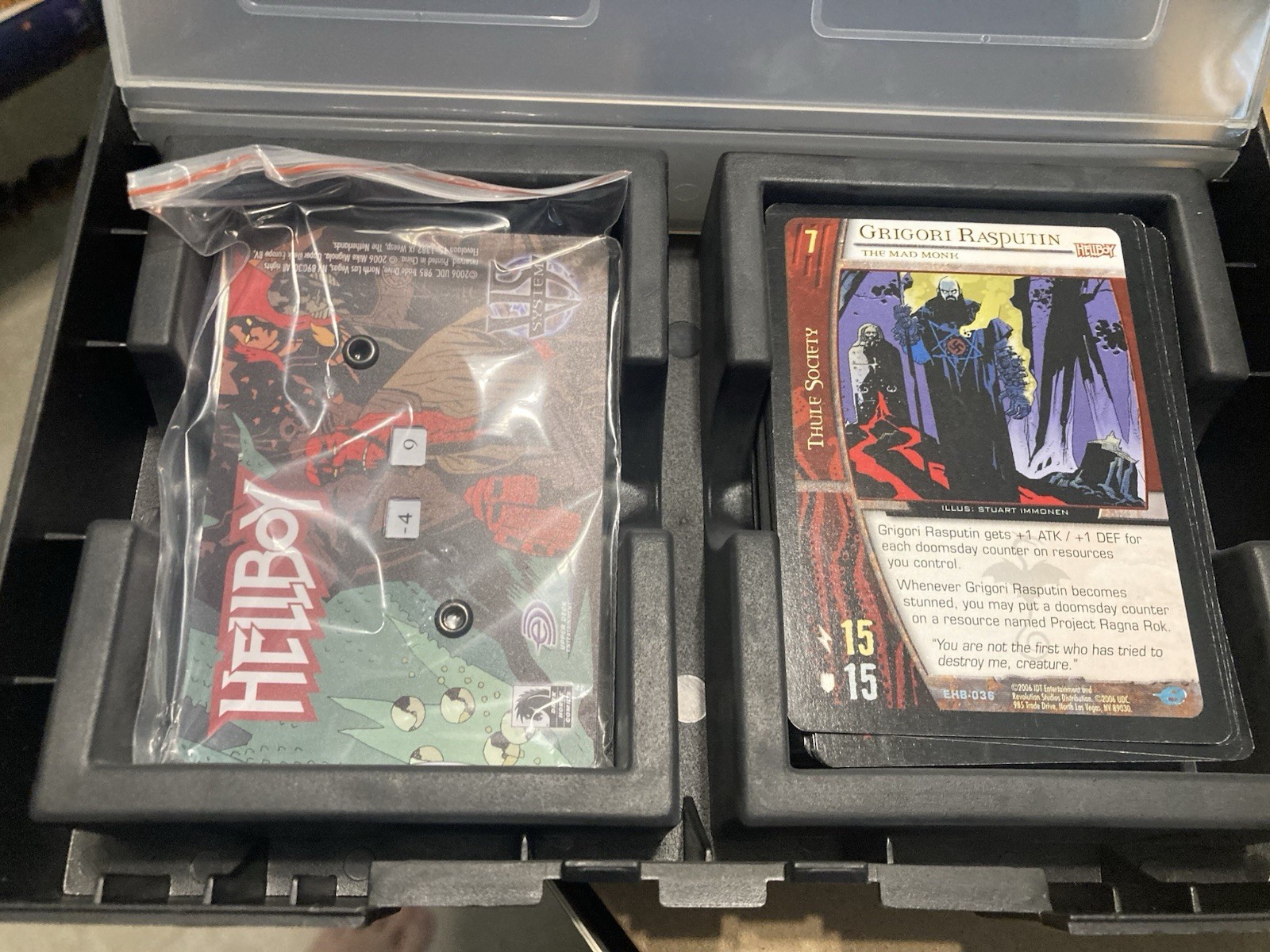 Hellboy VS Card Game Essential Collection Box Opened Complete