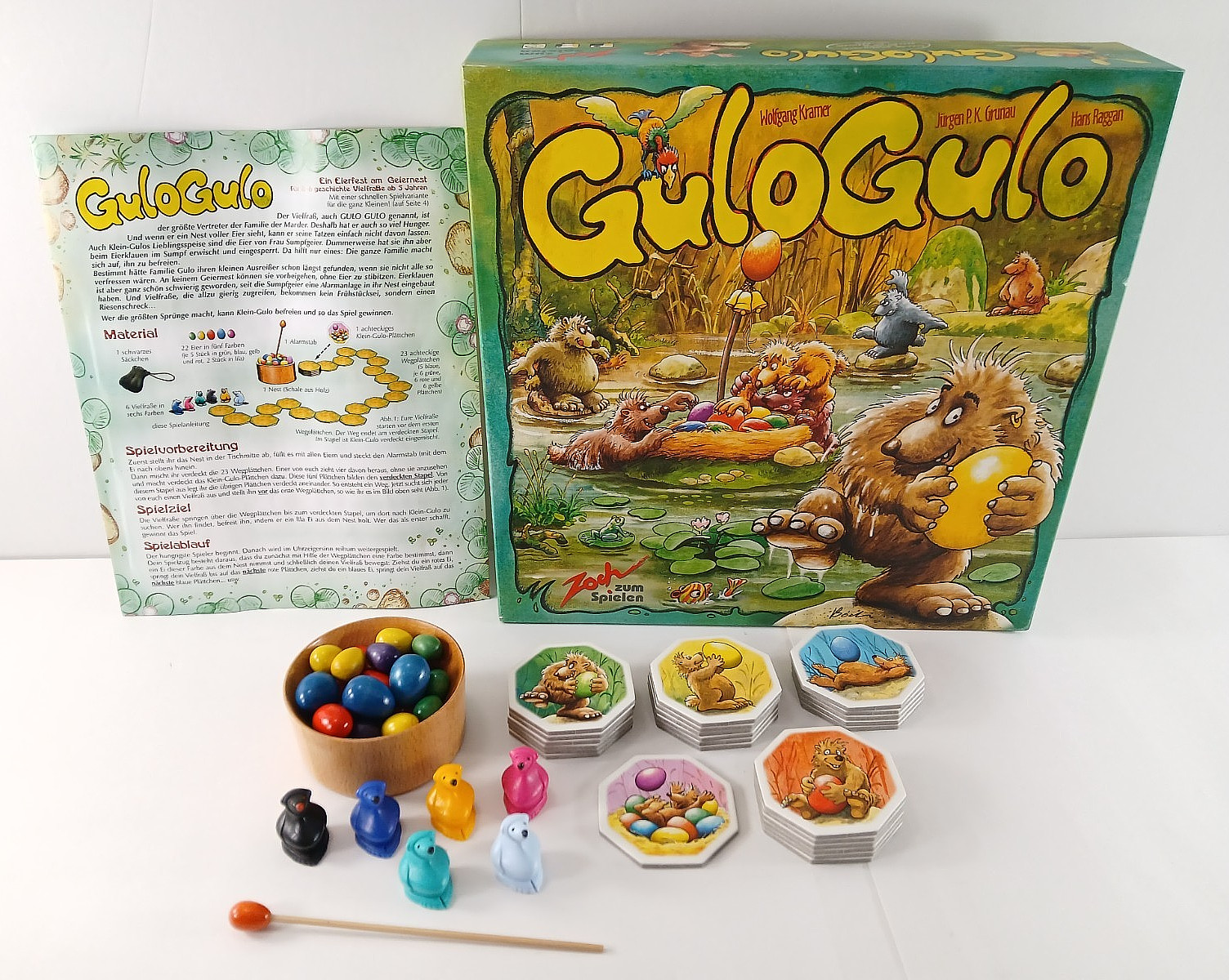 2003 GULO GULO Hungry Wolverine Family Board Game By Zoch COMPLETE Excellent!