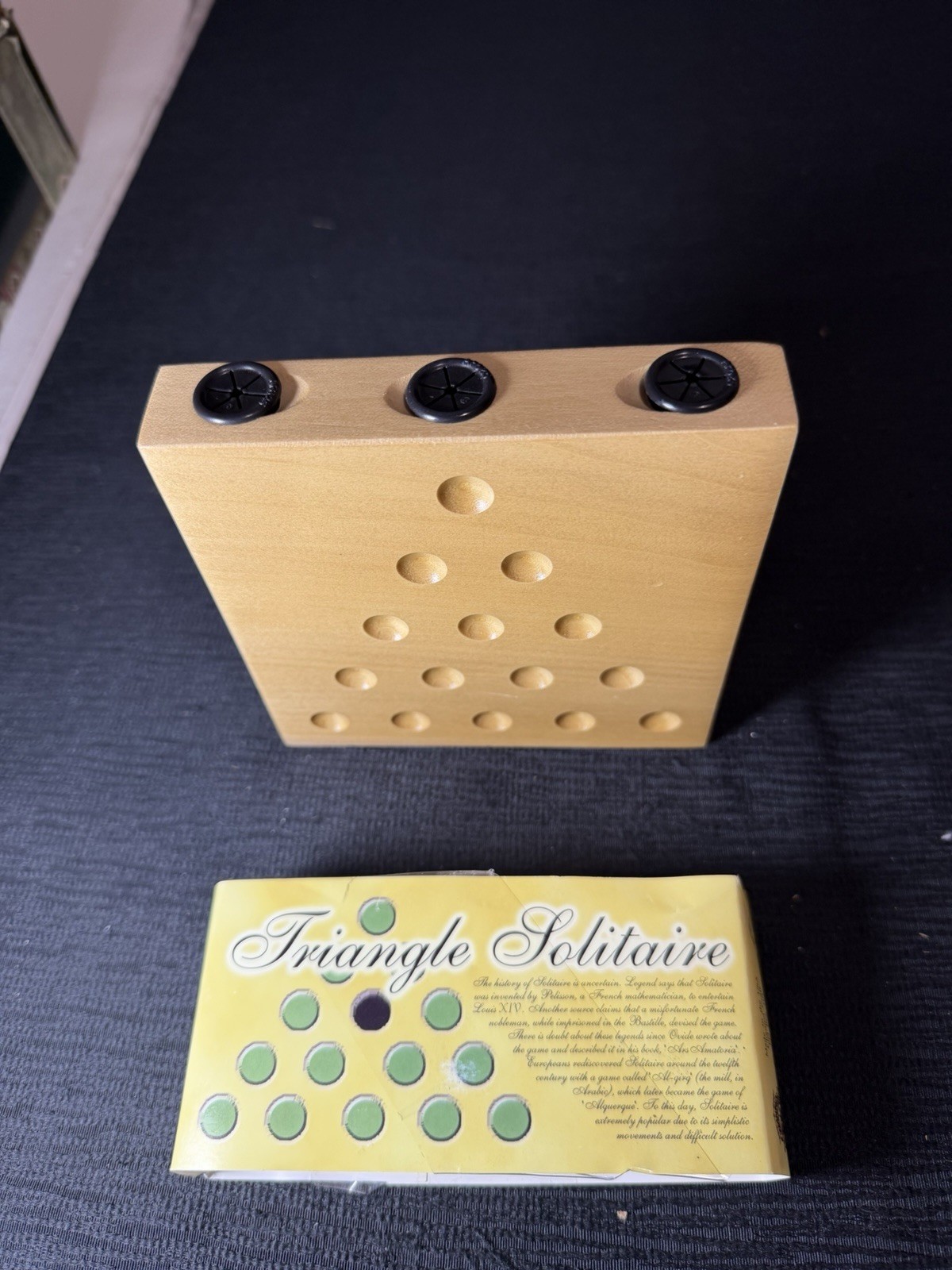 Channel Craft – TRIANGLE SOLITAIRE TRAVELER – Wooden Game