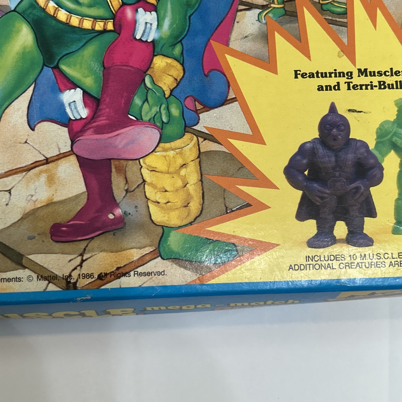 Vintage Mattel M.U.S.C.L.E Mega Match Game 1983 Arena Original Missing 1 Figure