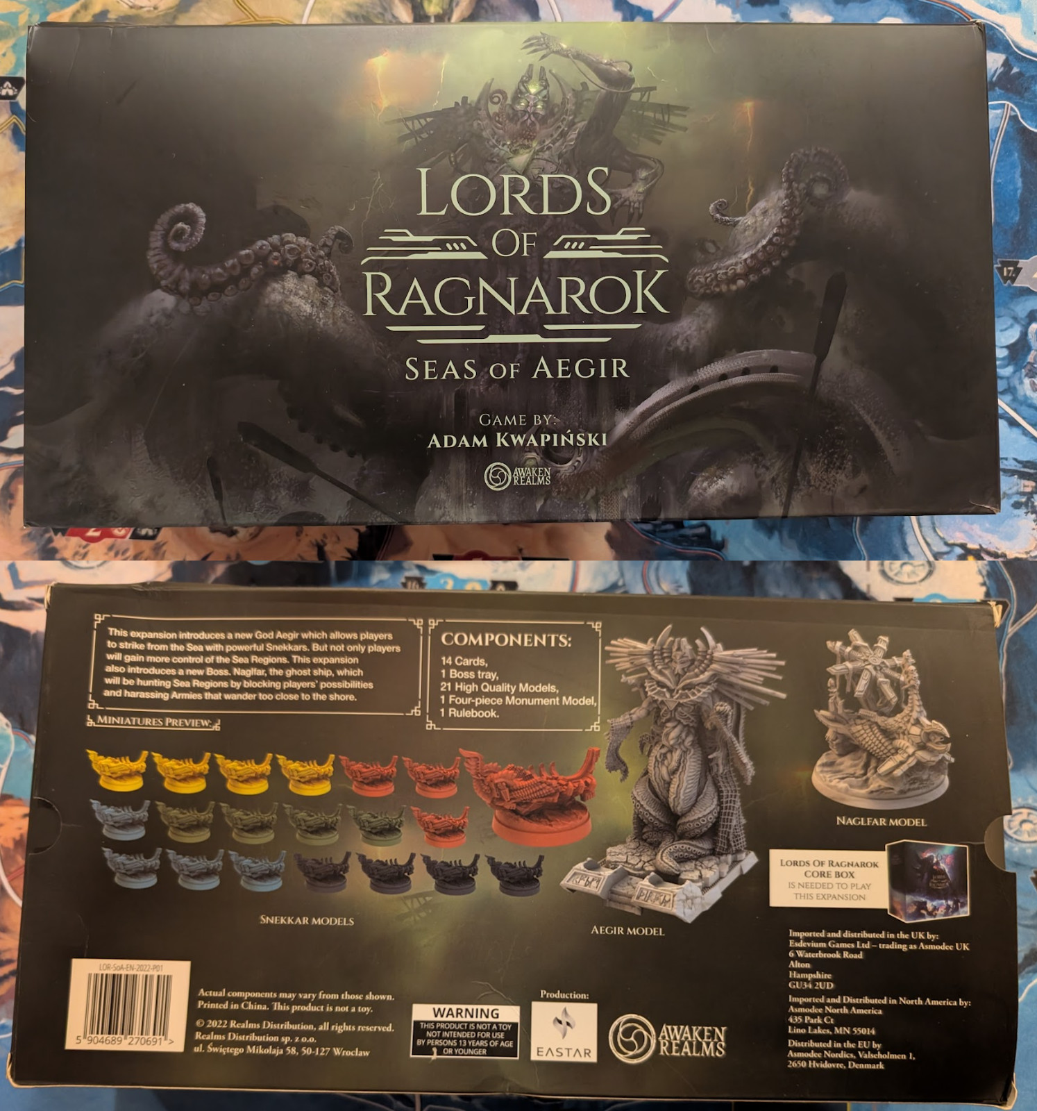 Lords of Ragnarok + Mat, Stretch goals, Terrain and Seas of Aegir.