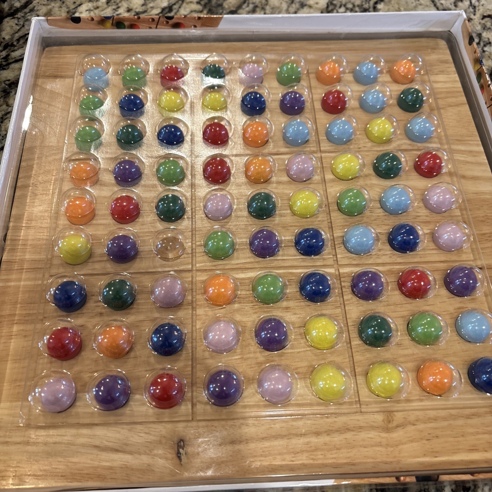 Colorku Sudoku Color Ball Puzzle Replacement Board and Plastic Ball Cover Only