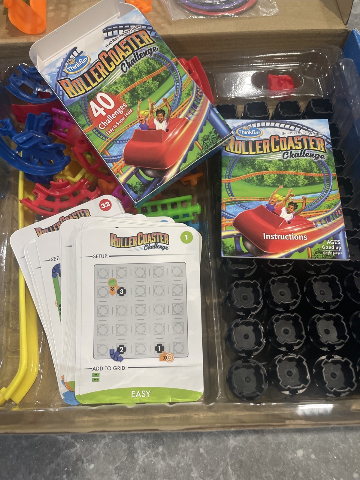 ThinkFun Roller Coaster Challenge Board Game Complete With Instructions 2017