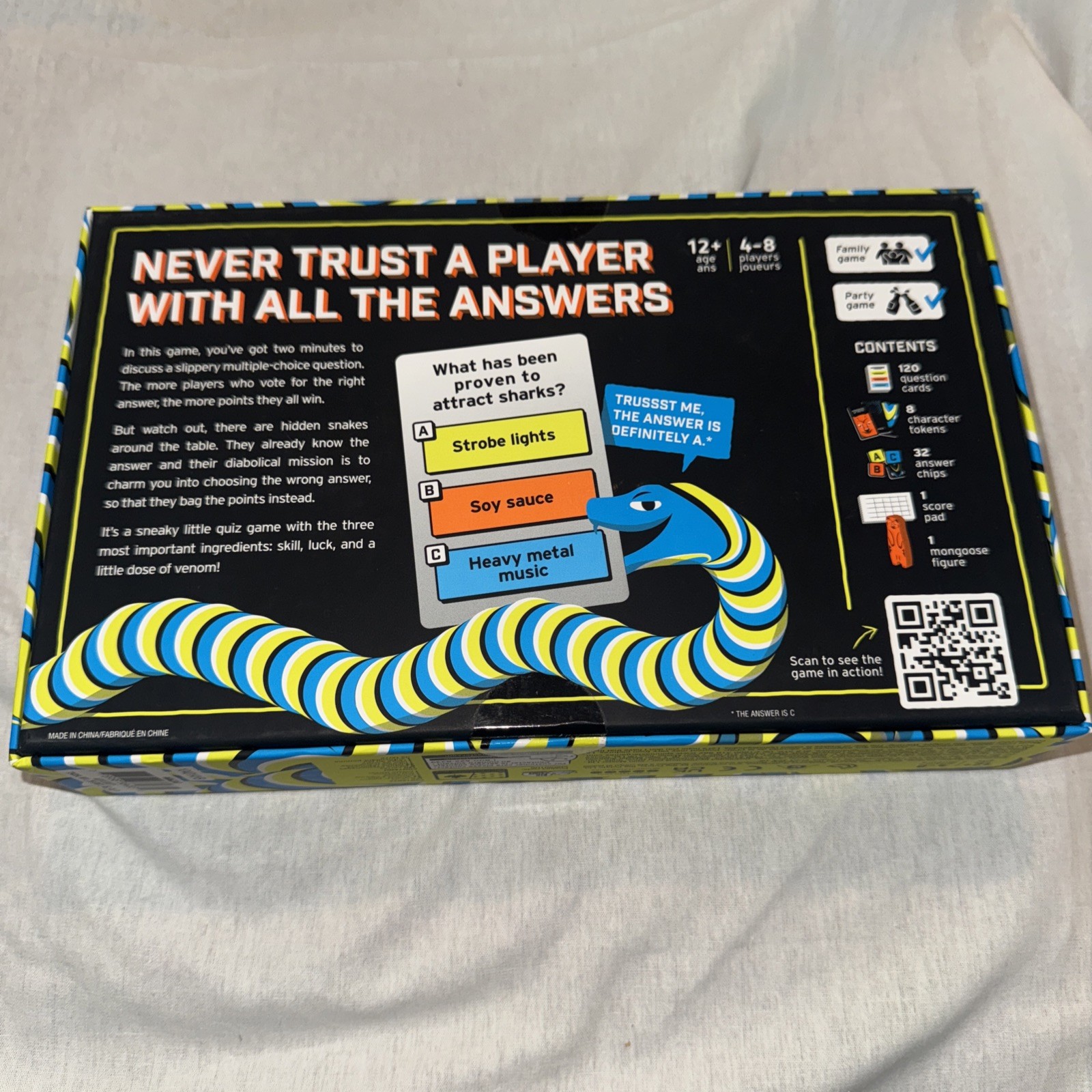 Big Potato Snakesss Board Game Social Family Game – Brand New