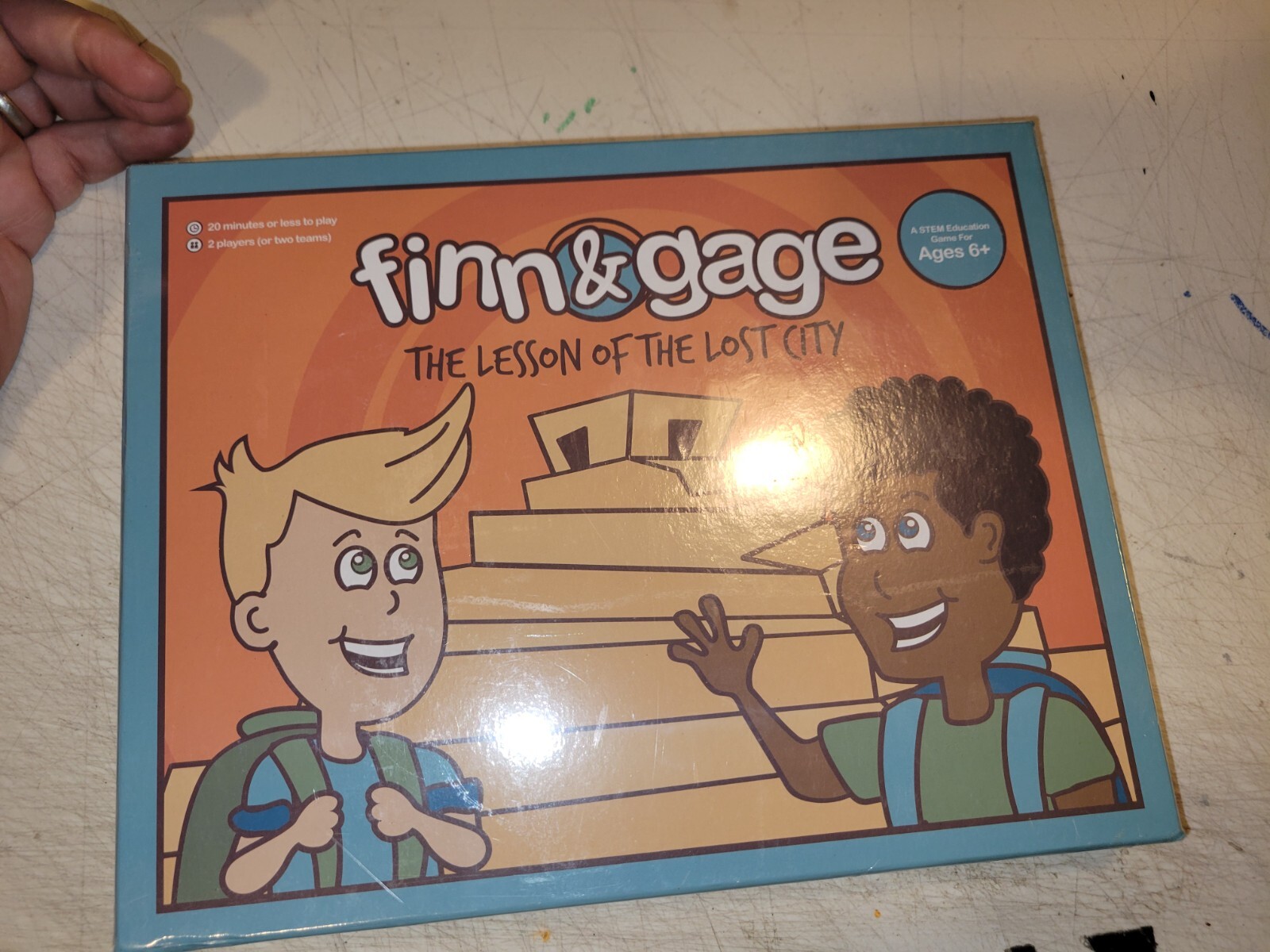 Finn & Gage Lesson of Lost City Game Book Math Science Home School STEM Ages 6+