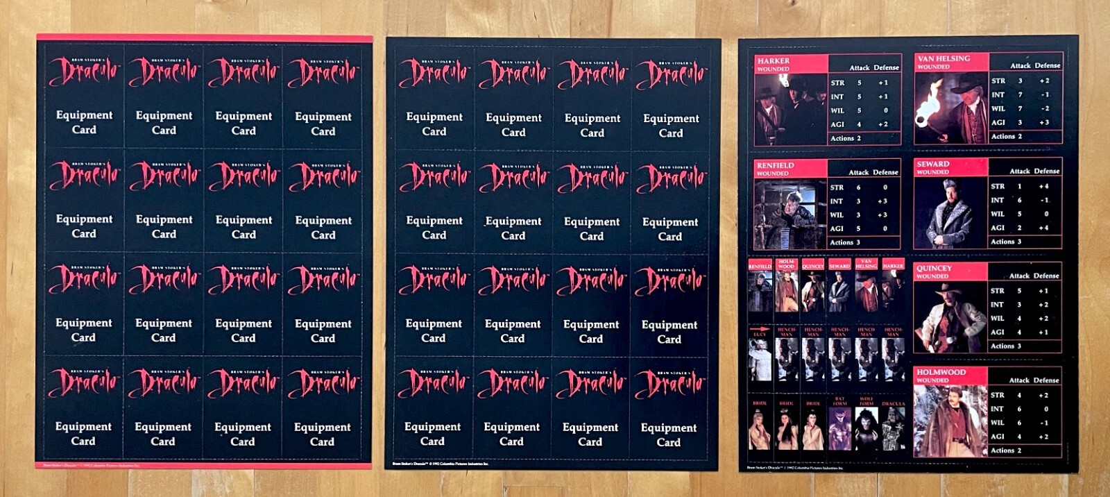 BRAM STOKER’S DRACULA BOARD GAME – COMPLETE & UNPUNCHED – LEADING EDGE GAMES