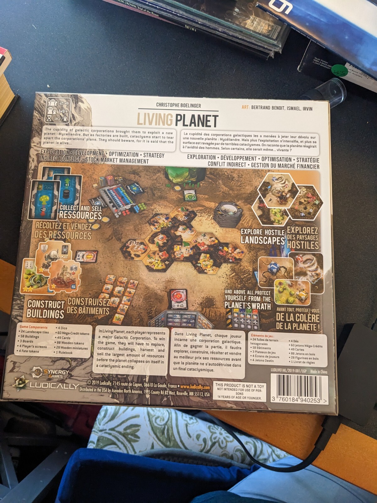 LIVING PLANET – Board Game – 100% complete – UNPUNCHED – Cards still in shrink