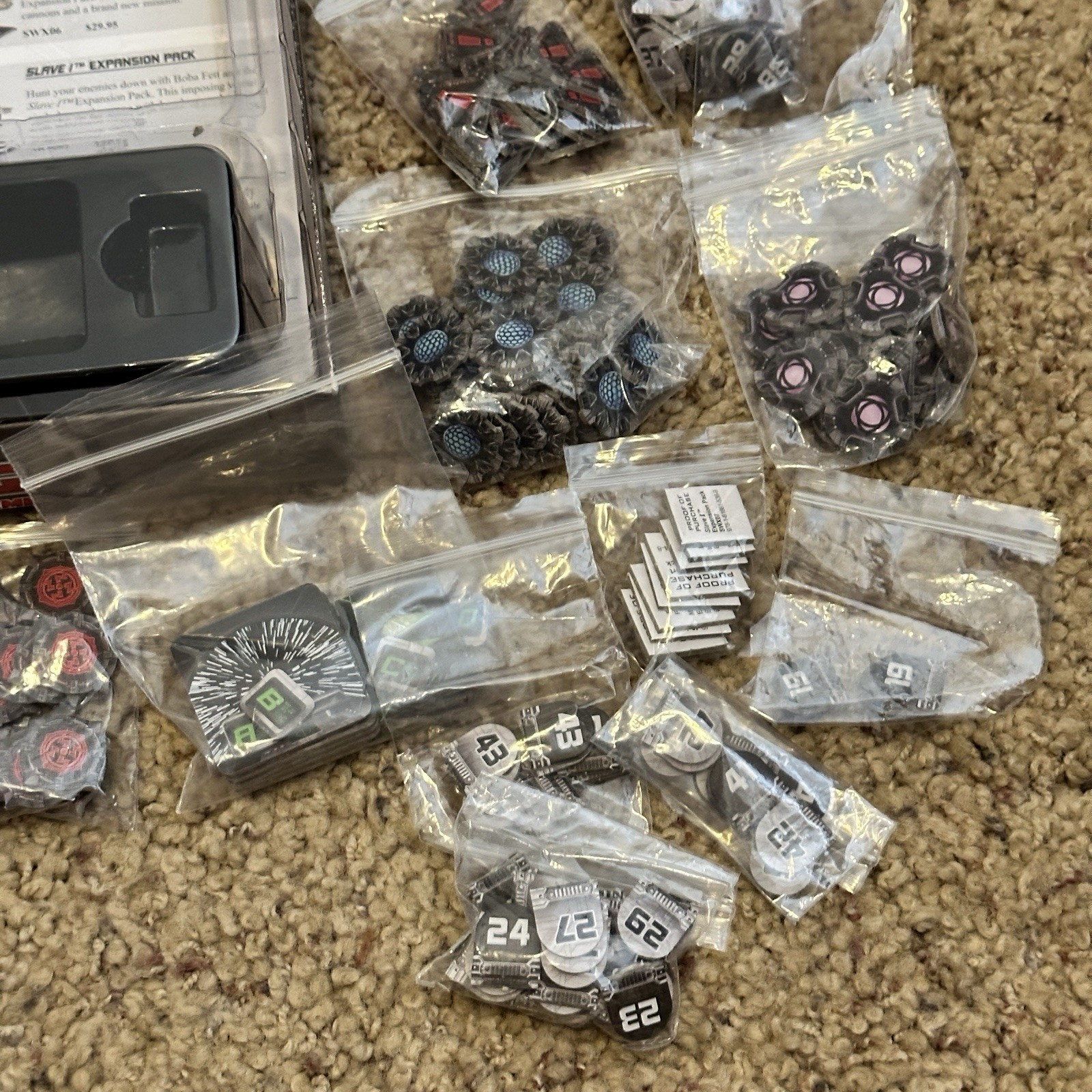 Star Wars X-Wing Miniatures Games Fantasy Flight Games SWX01 Parts Preowned