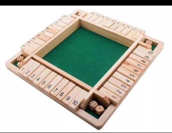 Grow Up Smart Shut the Box Dice Game 2-6 Players for Clever Kids Ages 5+ & Adult