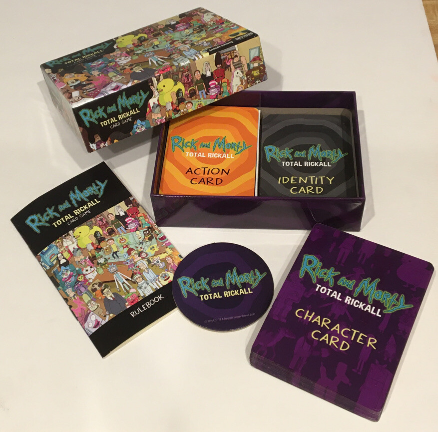Rick and Morty – Total Rickall Card Game – Board Games NEW OPEN BOX AGES 15 & UP