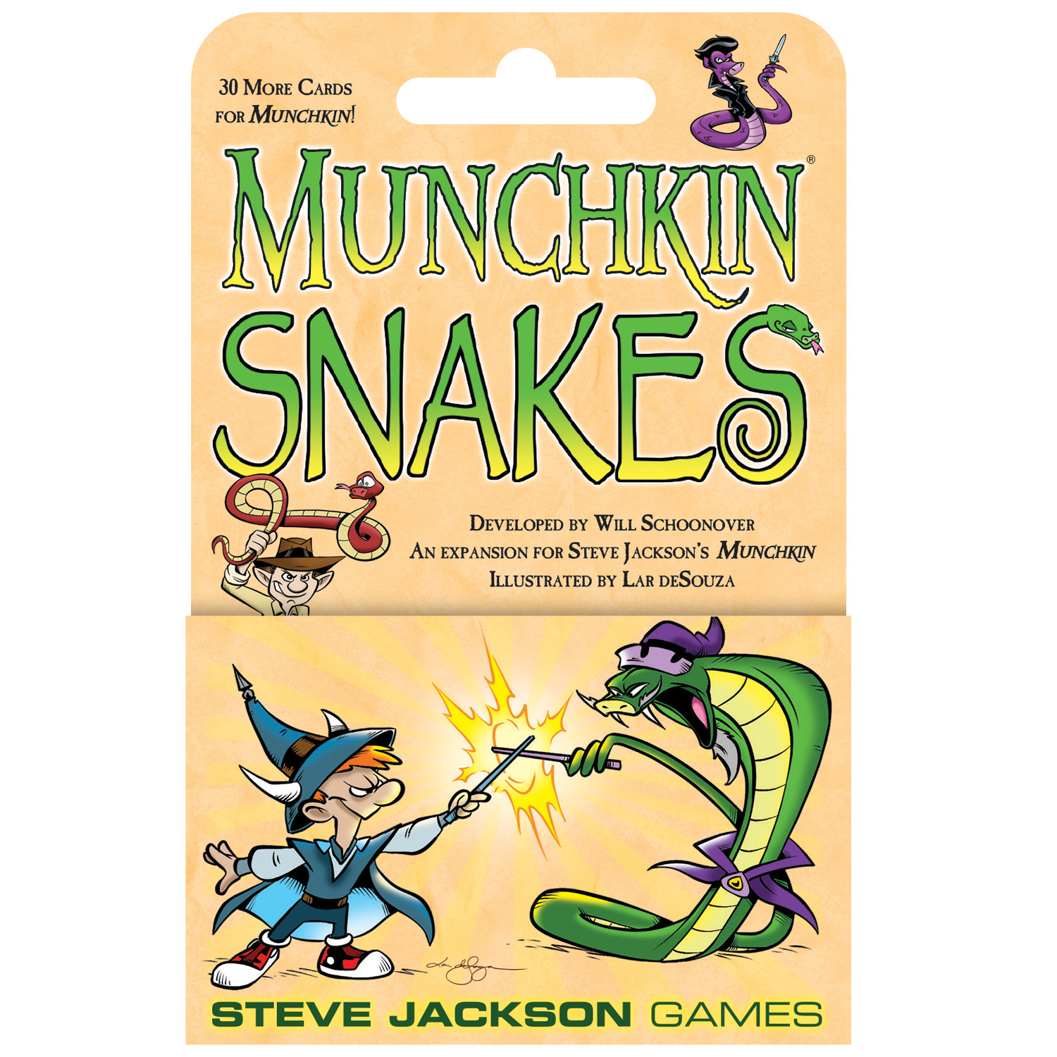 Munchkin Snakes 30 Card Game Expansion Steve Jackson Games Booster SJG-1589