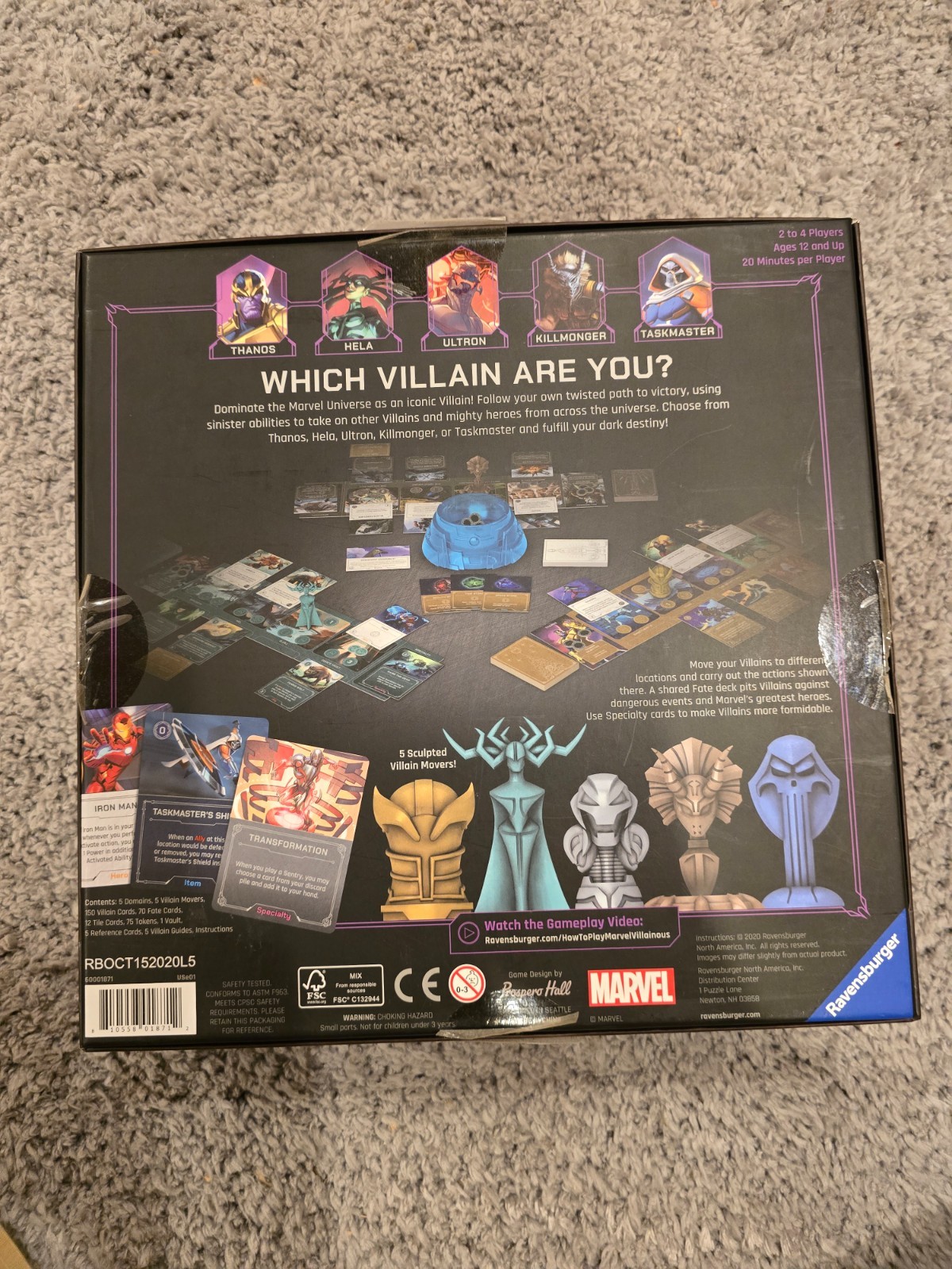 Marvel Villainous Infinite Power Ravensburger Stand Alone Game 2020