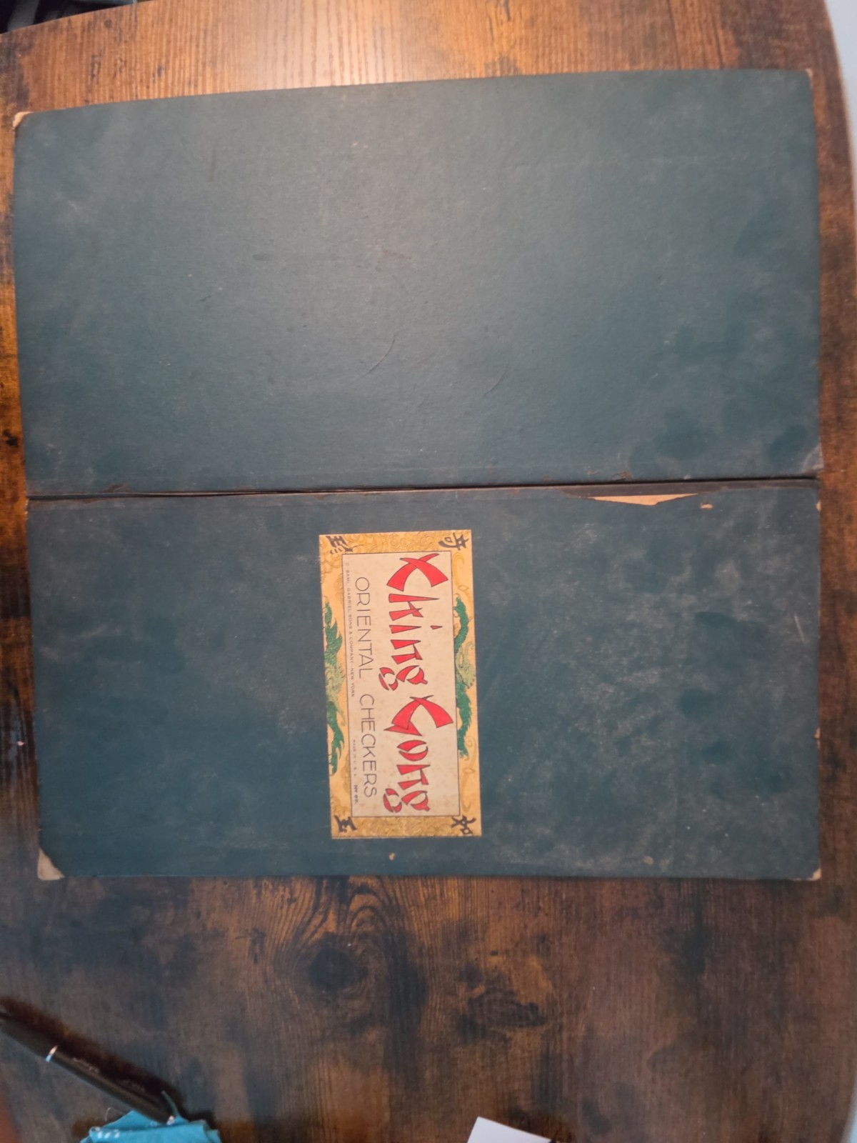 1937 Xhing Gong OrientalCheckers Board Saml Gabriel Sons And Company -Board Only