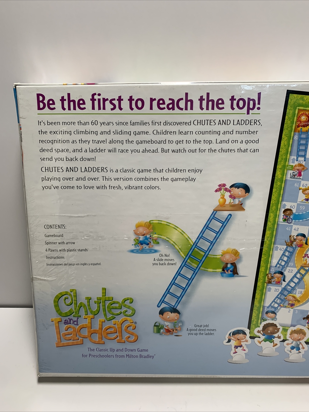 Chutes and Ladders Board Game HASBRO 2-4 Player Kids Age 3-7 Years NEW Sealed