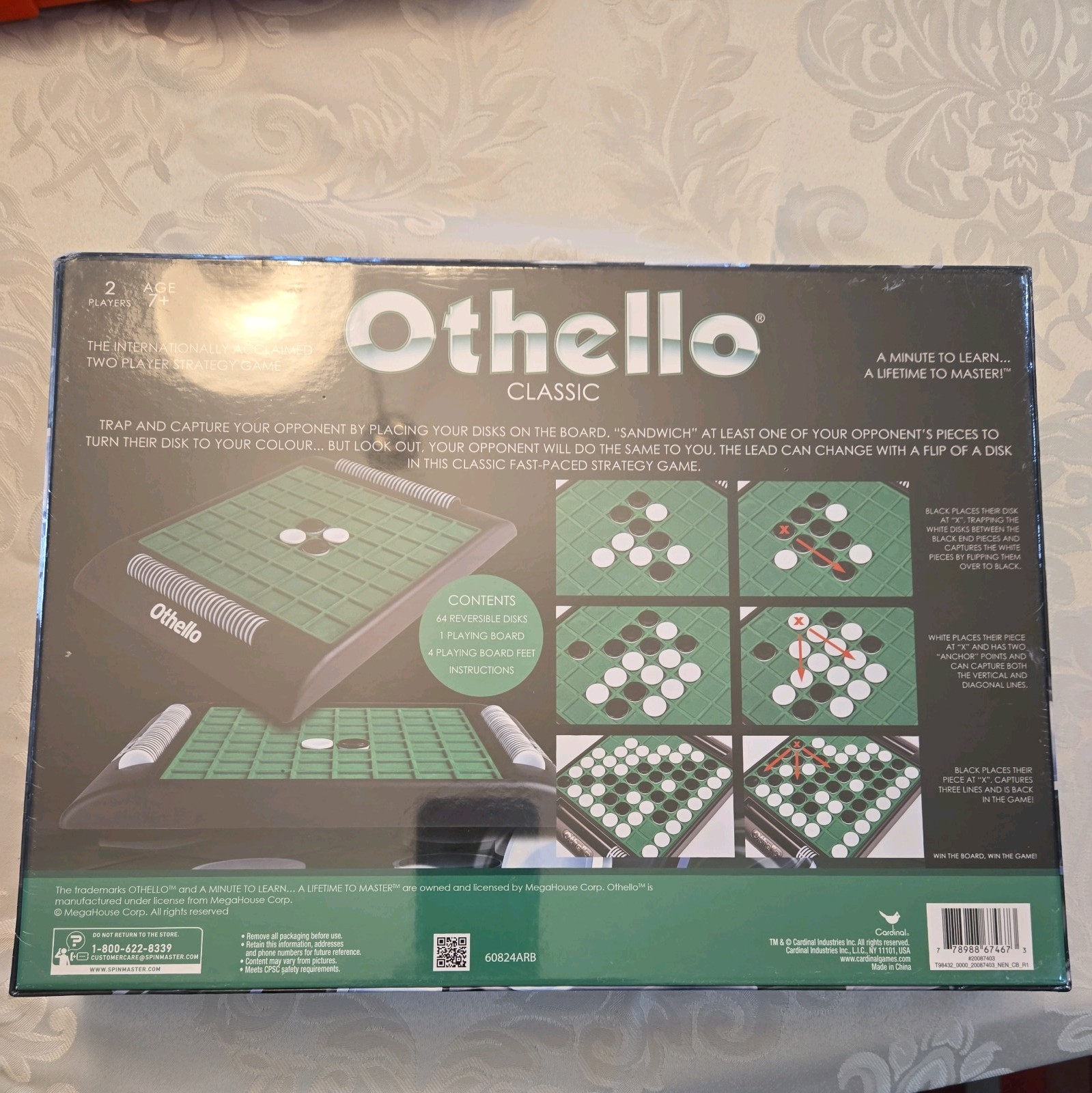 Othello Classic Board Game, Family, Strategy, Mattel.