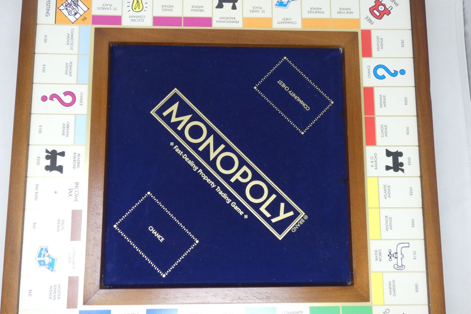 Monopoly Luxury Edition Adult Collectible Wooden Cabinet (Open Box: READ Full)