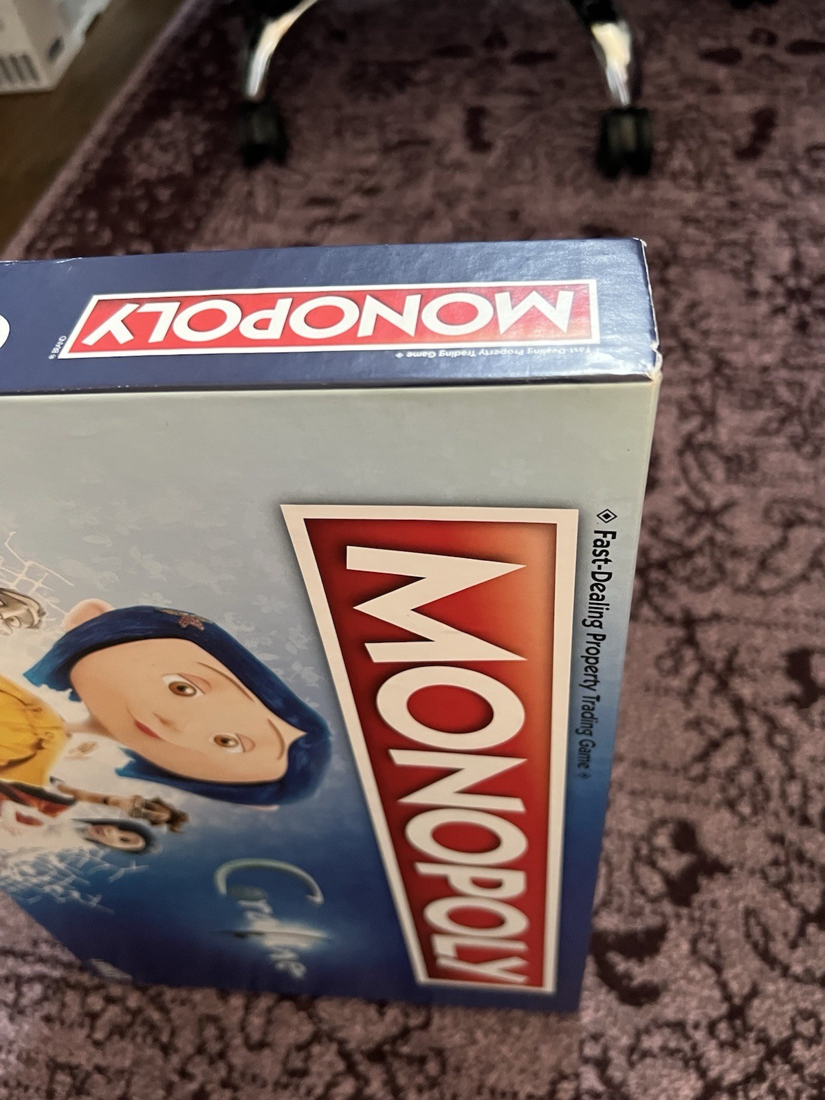 Hasbro Coraline Monopoly Board Game Laika Rare Collectible, Pieces Sealed