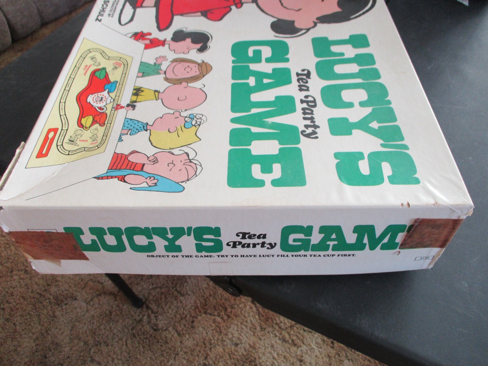 Vintage 1971 Peanuts Lucy’s Tea Party Game Milton Bradley 4129 Missing 4 sugars