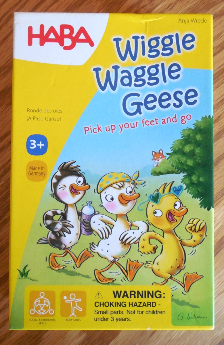 NEW HABA “Wiggle Waggle Geese” Cooperative Movement Game for Children Ages 3+