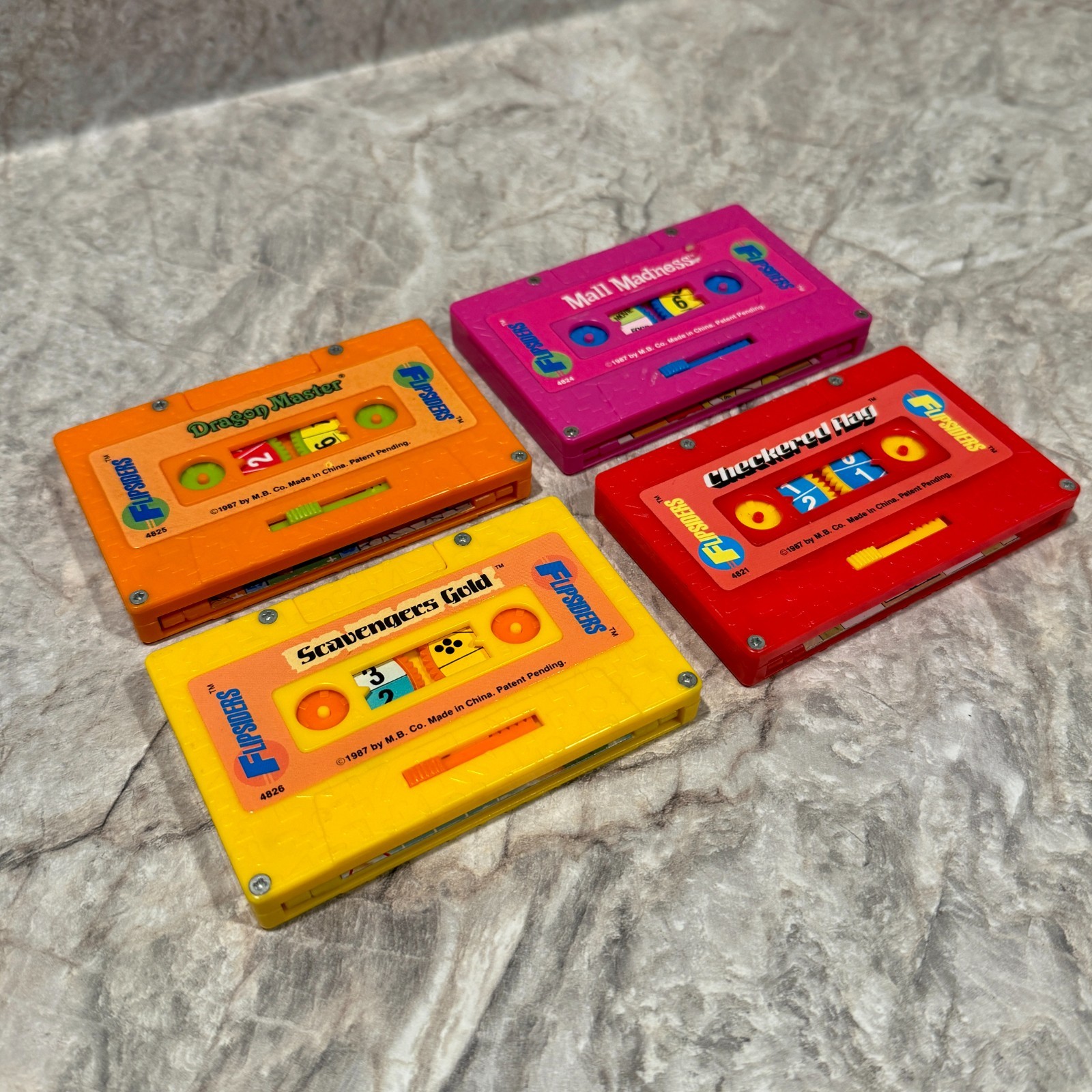 FLIPSIDERS Milton Bradley Game Lot of 4 – Mall Madness, Dragon Master, + 2 more