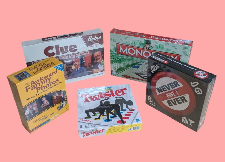 Bundle Of 5 Family Night Board Games Brand New Still In Plastic.