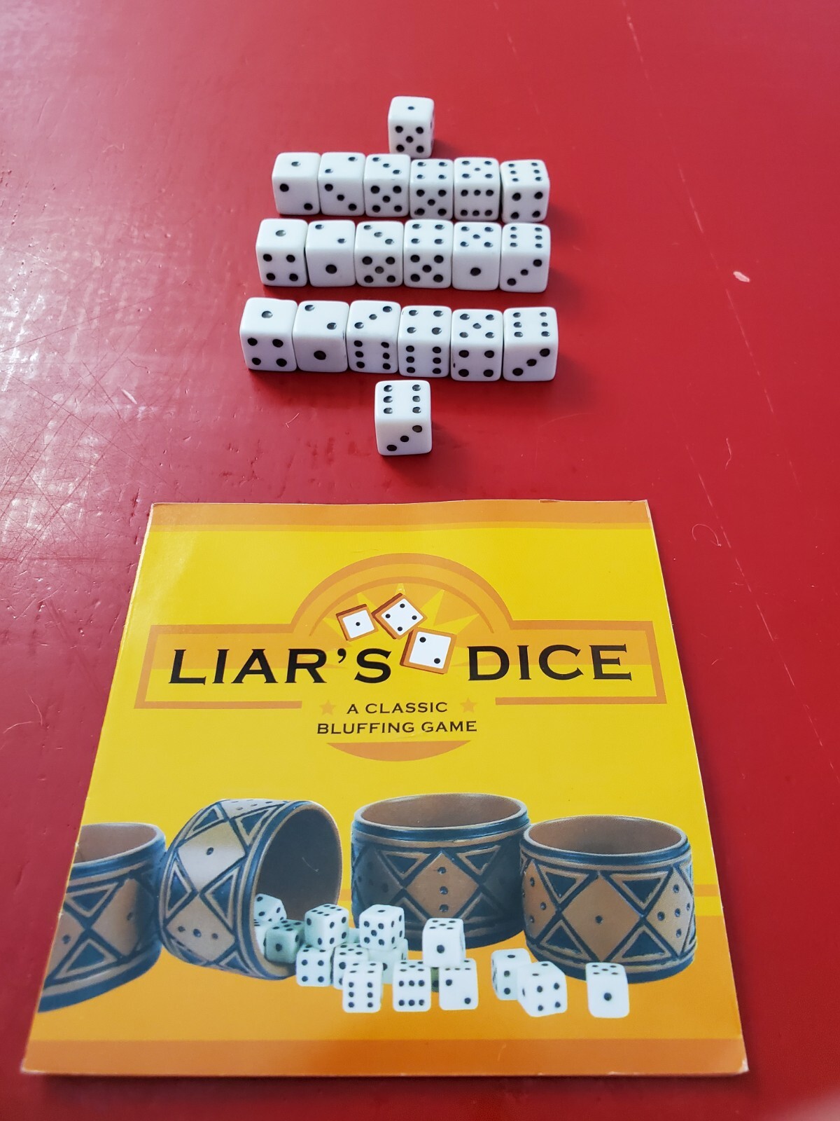 Front Porch Classics ~ LIAR’S DICE, A Classic Bluffing Game In Wood Box Complete