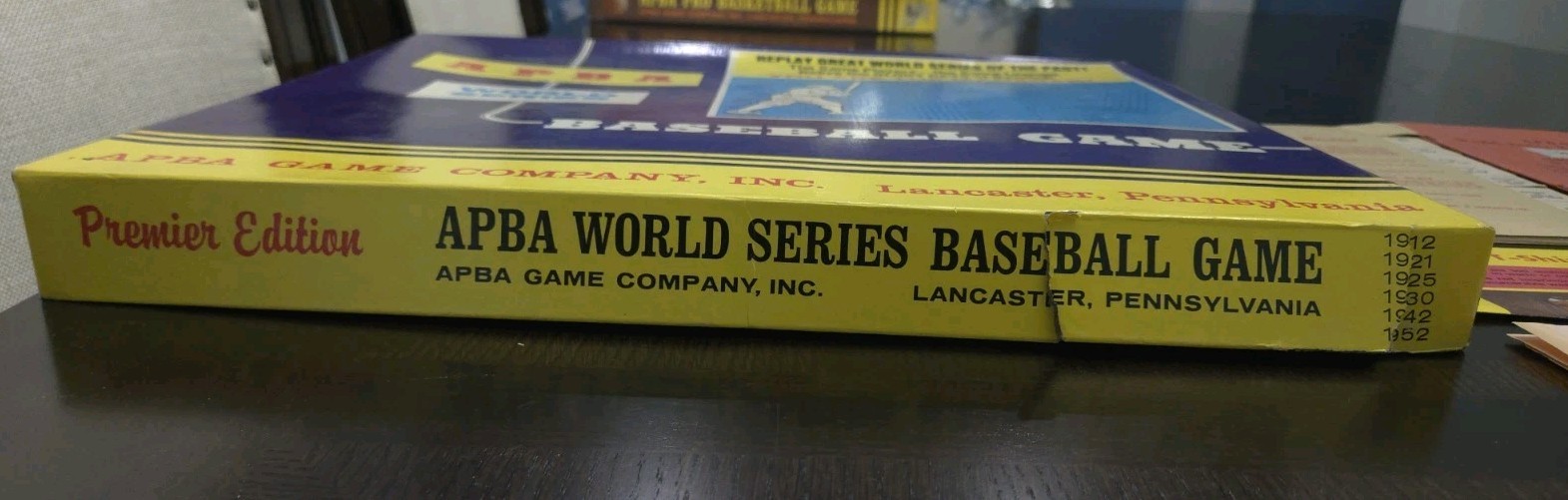 Vintage APBA World Series Baseball Game Complete 12 Teams + 1941 Flyer Ephemera