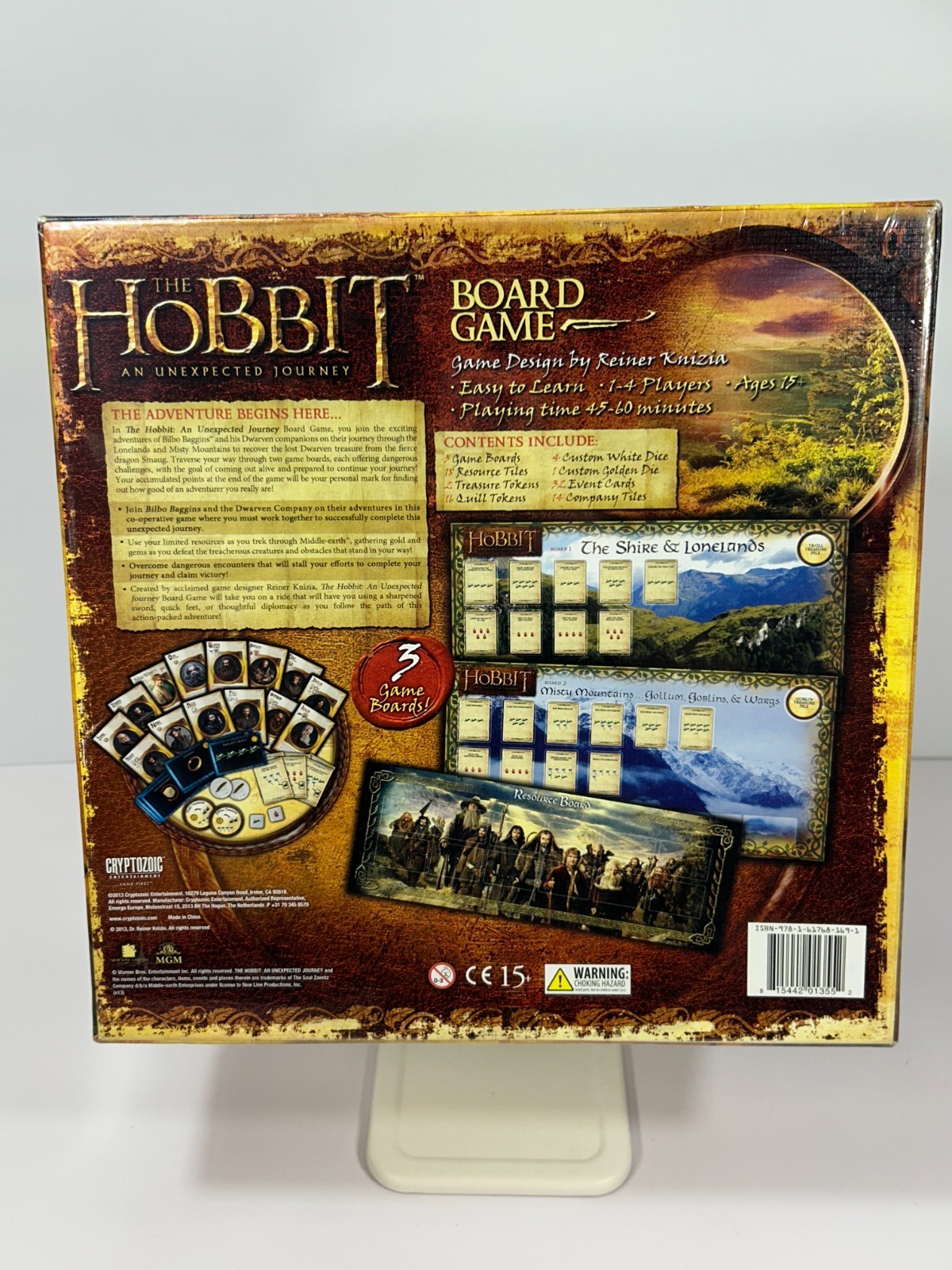 The Hobbit an Unexpected Journey Board Game (2013) NEW-Sealed Cryptozoic