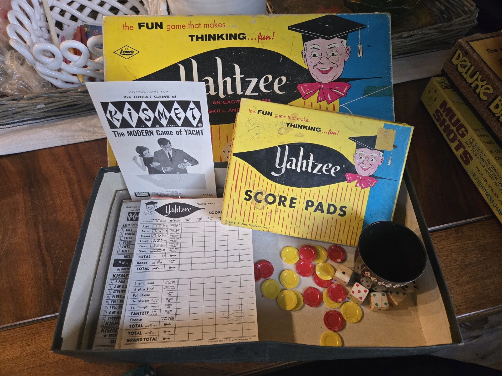 1960s Yatzee Board Game With Kismet Pieces