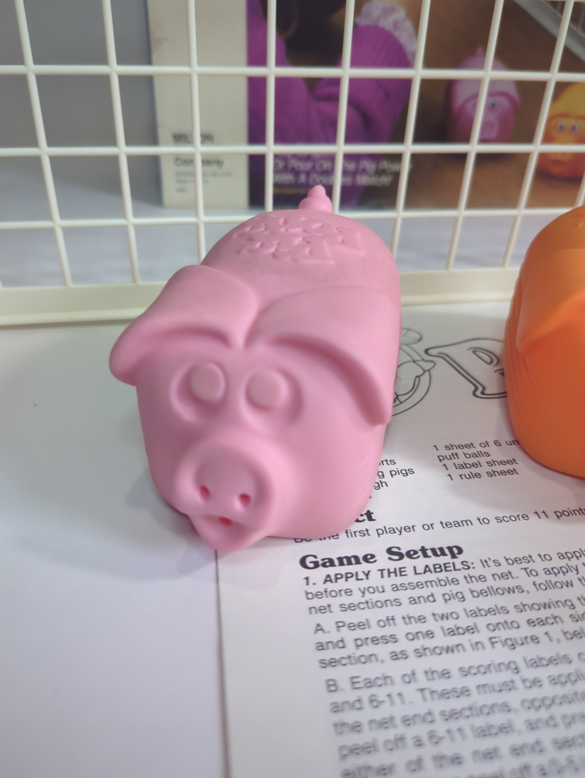Vintage Pig Pong Milton Bradley 1986 Game Table Tennis COMPLETE