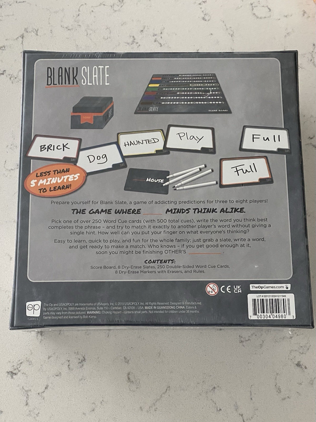 BLANK SLATE Board Game The Game Where Minds Think Alike 3-8 players New Sealed
