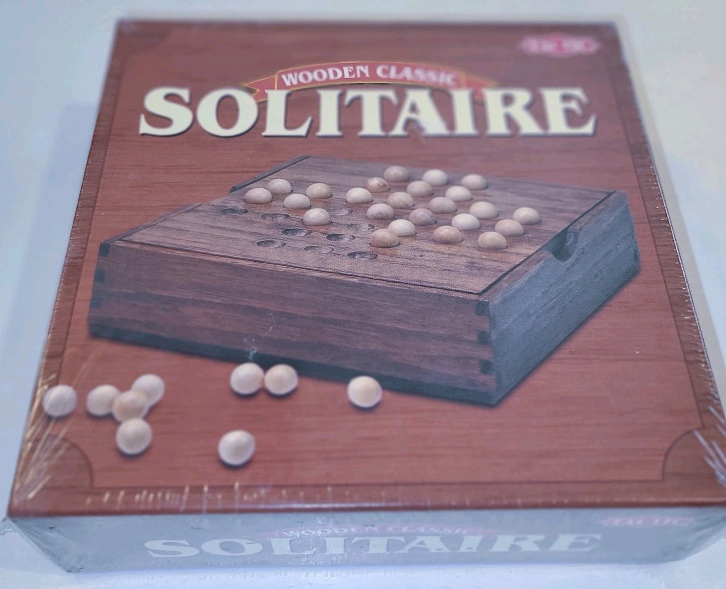 Solitaire Wooden Classic Game by Tactic New In Box