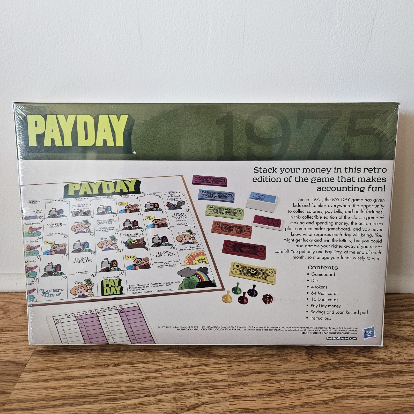 Hasbro Retro Series Pay Day Board Game Target Edition 2015, New Factory Sealed