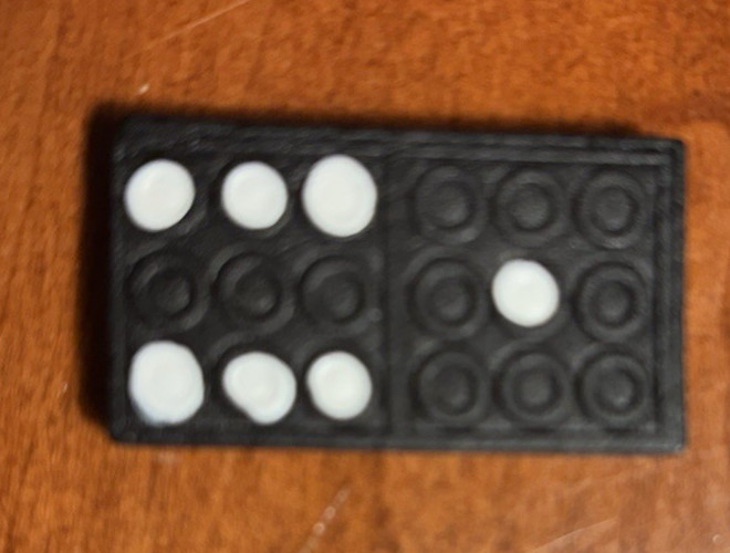 VTG Supreme Domino Set Black Tiles Dragon Back Wood Box Complete w/ Instruction.