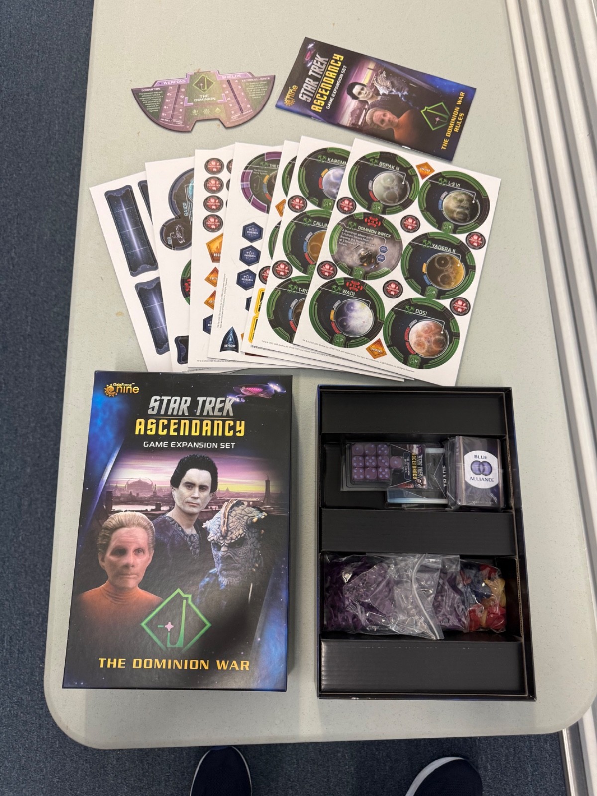 Star Trek Ascendency COMPLETE open NEVER PLAYED but UNPUNCHED Gale Force Nine