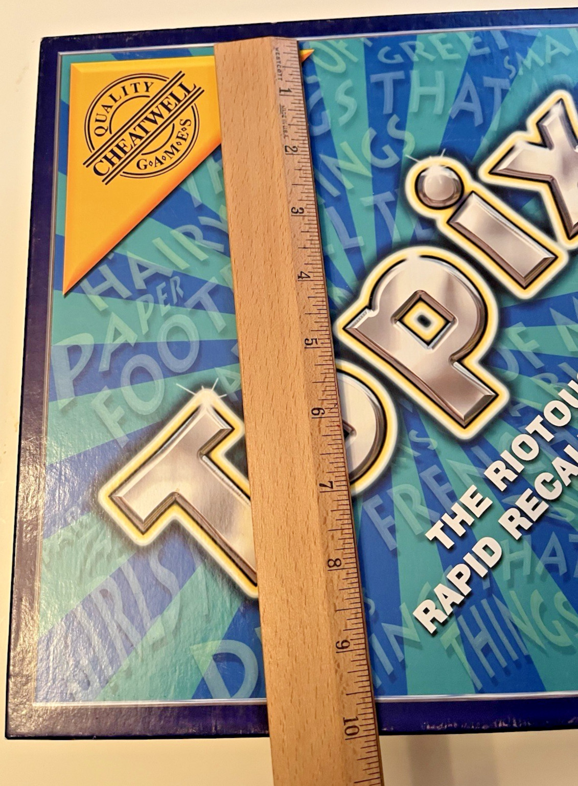 Topix: The Rapid Recall Board Game By Cheatwell Games UK Contents Factory Sealed