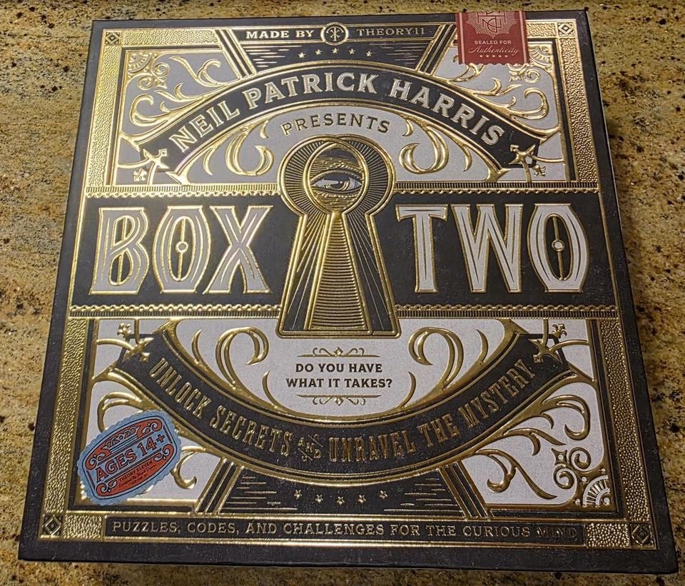 BOX TWO by Neil Patrick Harris Theory 11, New, Puzzles, Codes, Challenges