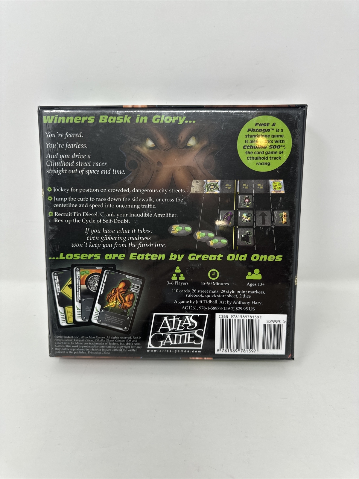 Fast & Fhtagn: A Game of Cthuloid Street Racing (Card Game) Atlas Games NEW