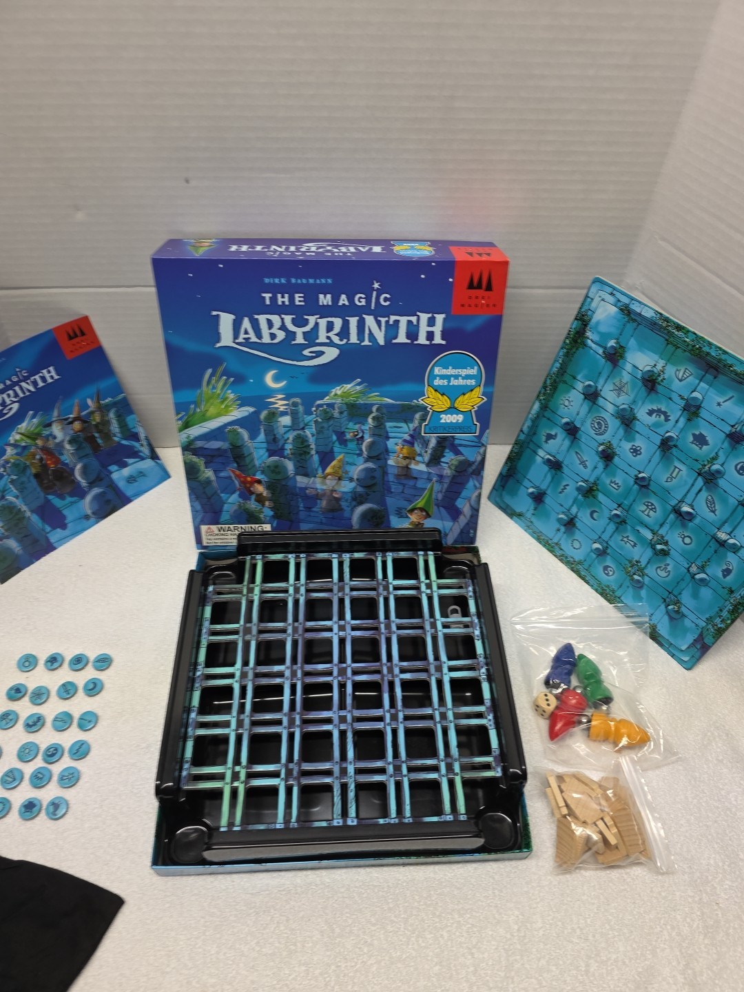 The Magic Labyrinth Game COMPLETE Drei Magier 2009 Maze Marbles Fantasy