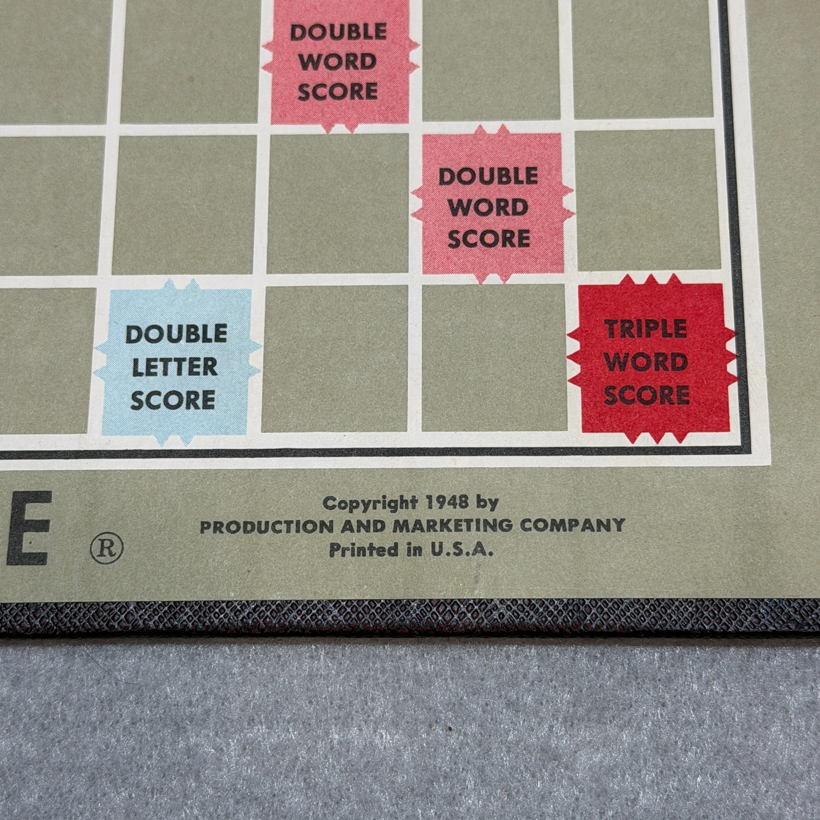 Vintage 1950s Scrabble Crossword Game Complete 100 Tiles Selchow & Righter