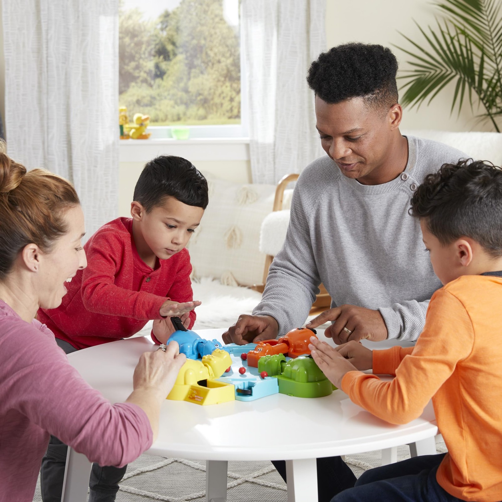 Hungry Hungry Hippos Kids Board Game, Preschool Games for 2-4 Players, Easy to