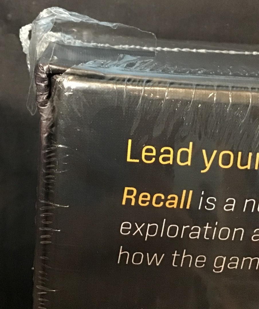 Recall ~ Strategy Board Game ~ First US Printing ~ Alion Games ~ New ~ OEJ