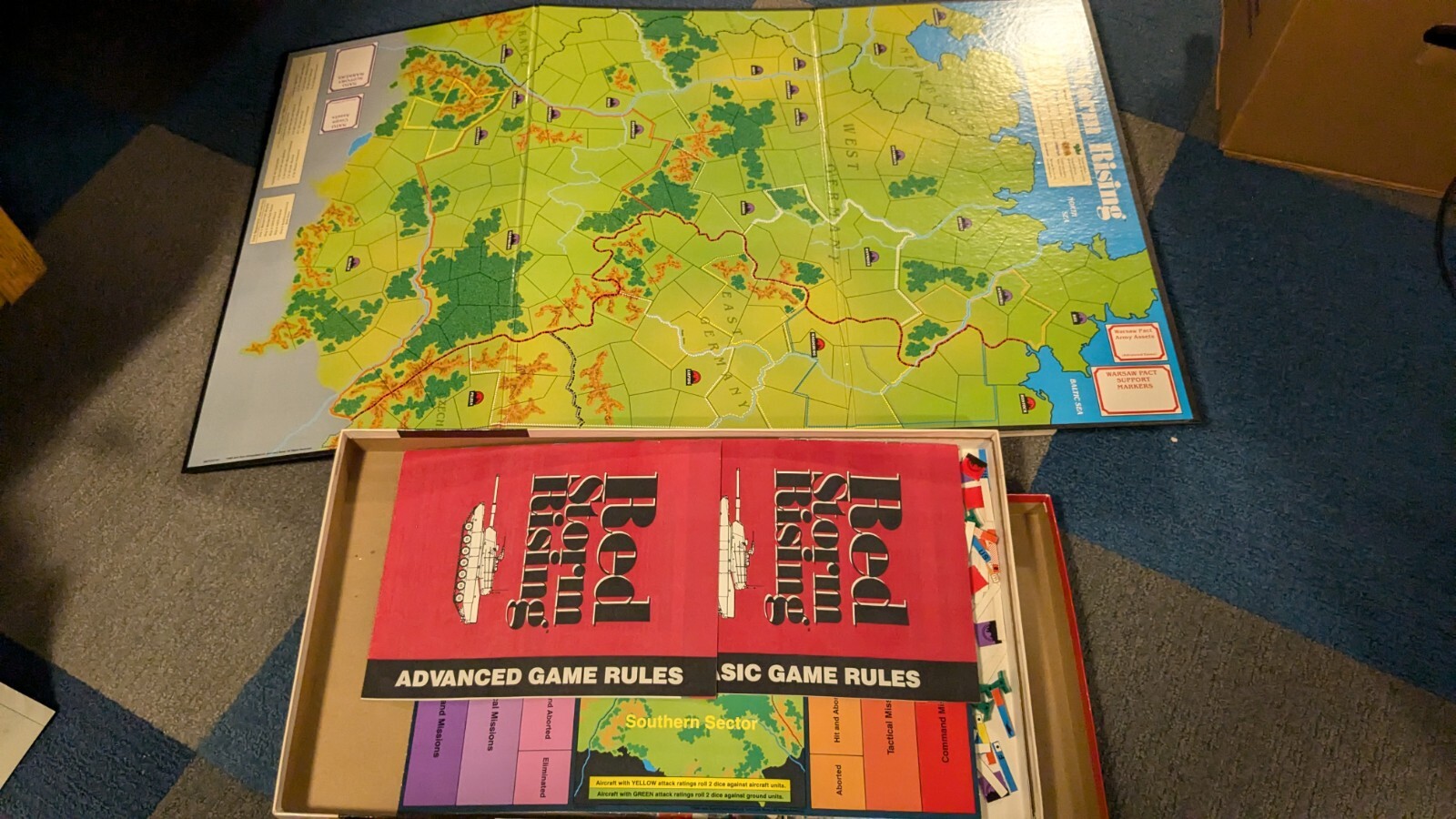 VTG TSR Red Storm Rising War Strategy Board Game 1989 Tom Clancy