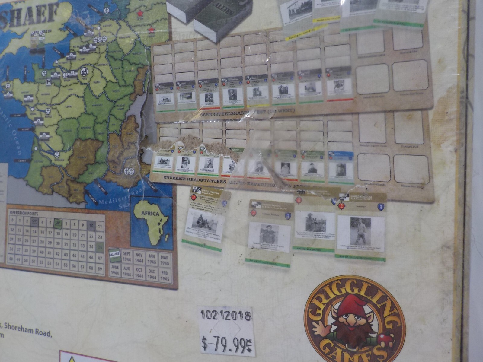 A327 SHAEF (Supreme Headquarters Allied Expeditionary Force) Board Game (B)