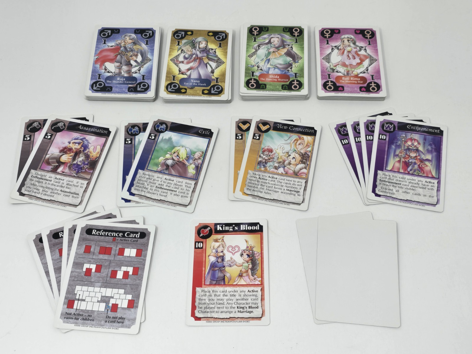 King’s Blood – Card Game by Steve Jackson Games, 2003 – *MISSING 1 BLANK CARD