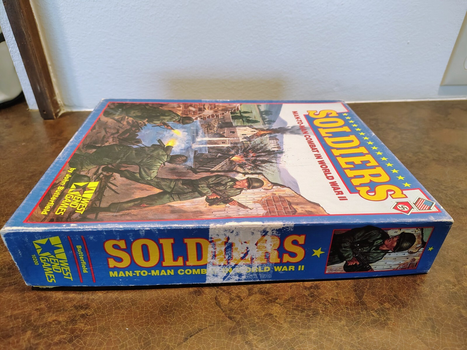 SOLDIERS MAN TO MAN COMBAT IN WW2 WEST END GAMES 1982 UNPUNCHED/COMPLETE W/ BOX