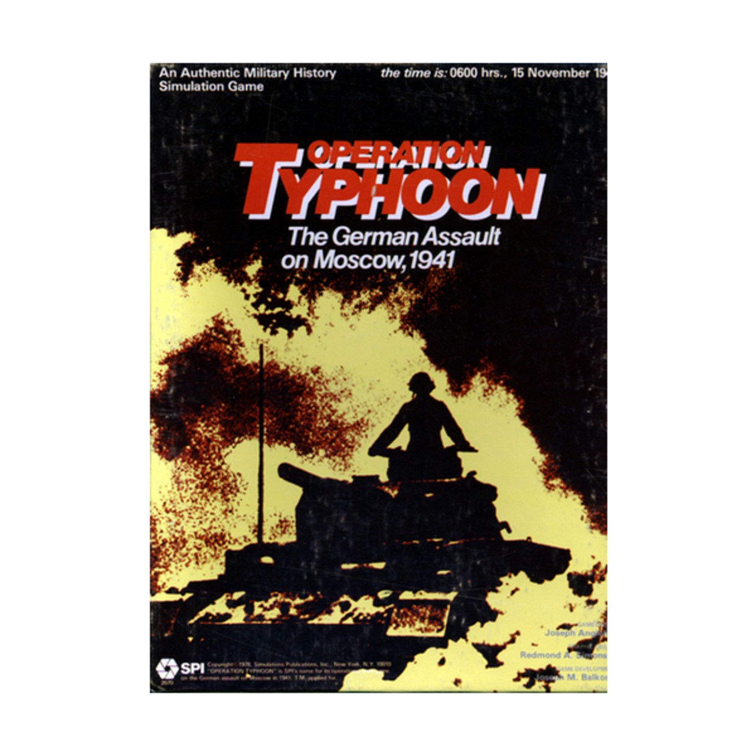 SPI Wargame Operation Typhoon Box Fair/VG+
