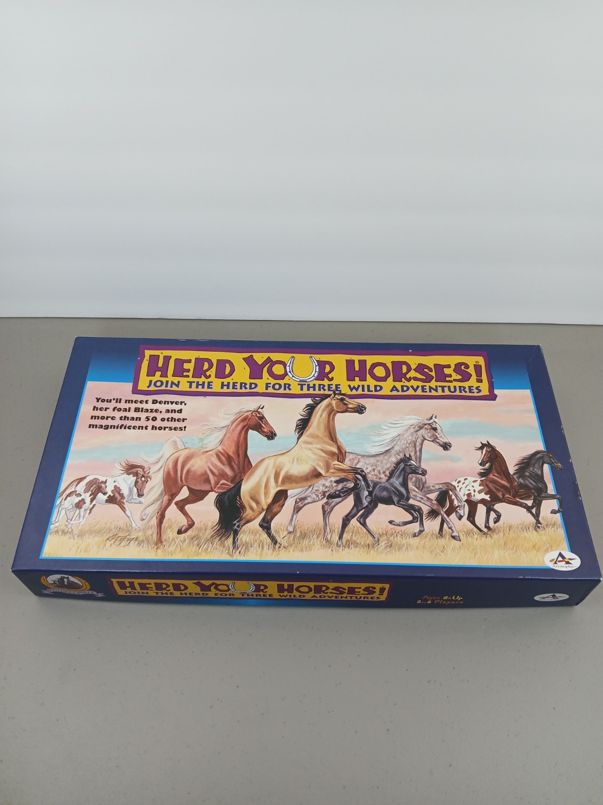 Vintage 1997 HERD YOUR HORSES Board Game By Aristoplay, Equine USA 100% COMPLETE